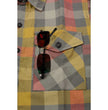 Milwaukee Leather MNG11661 Men's Gray and Red with Yellow Long Sleeve Cotton Flannel Shirt