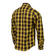 Milwaukee Leather MNG11666 Men's Black and Red with Yellow Long Sleeve Cotton Flannel Shirt