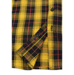 Milwaukee Leather MNG11666 Men's Black and Red with Yellow Long Sleeve Cotton Flannel Shirt