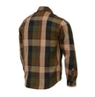 Milwaukee Leather MNG11667 Men's Brown and Beighe Long Sleeve Cotton Flannel Shirt