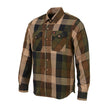 Milwaukee Leather MNG11667 Men's Brown and Beighe Long Sleeve Cotton Flannel Shirt