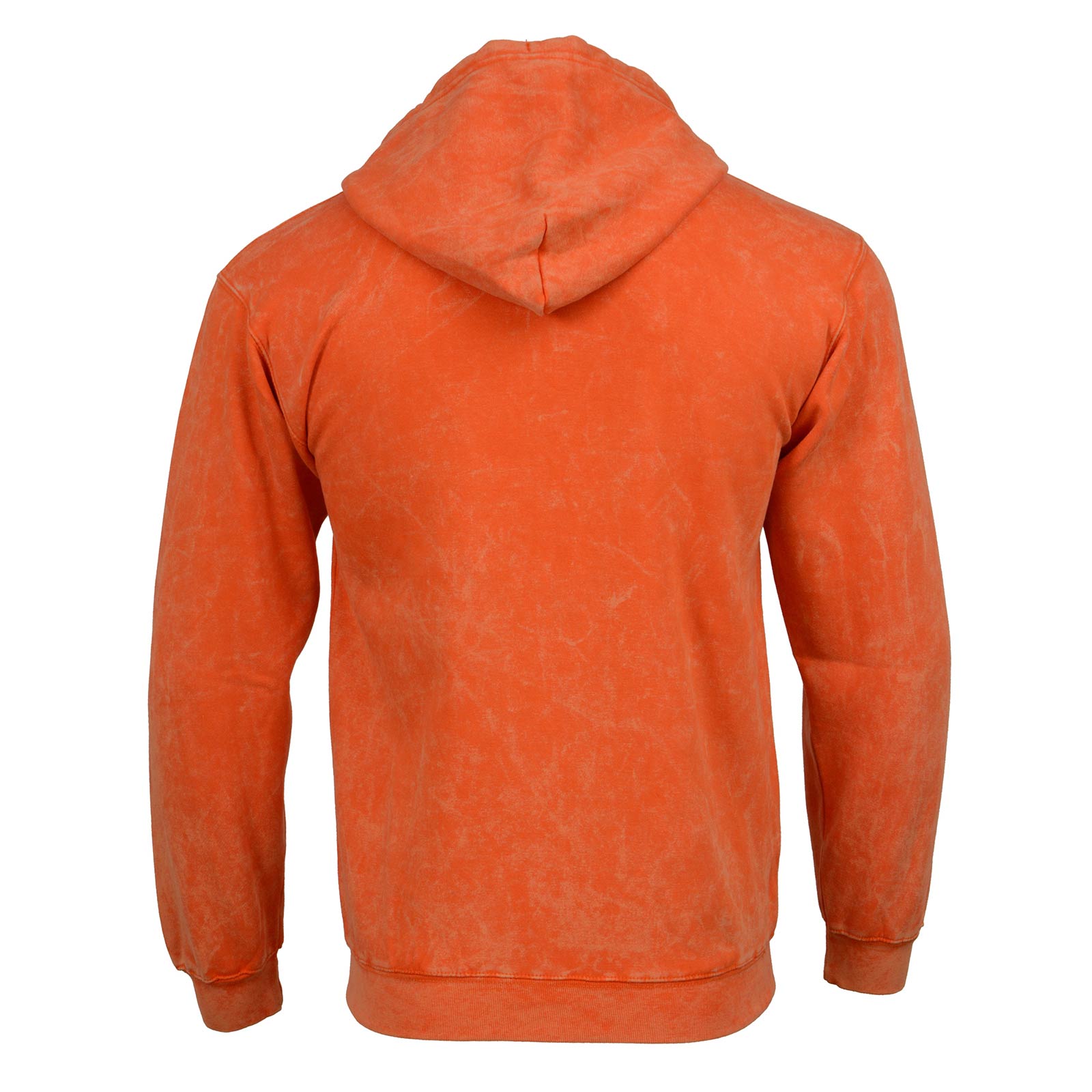 Milwaukee Leather MNG11687 Men's Orange High-Visibility Zipper Front Premium Cotton Hoodie
