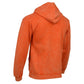 Milwaukee Leather MNG11687 Men's Orange High-Visibility Zipper Front Premium Cotton Hoodie