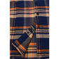 Milwaukee Leather |Men's 'The Wolfman' Blue/Orange Long Sleeve 10.5-Oz Heavy-Duty Cotton Flannel Shirt MNG11700