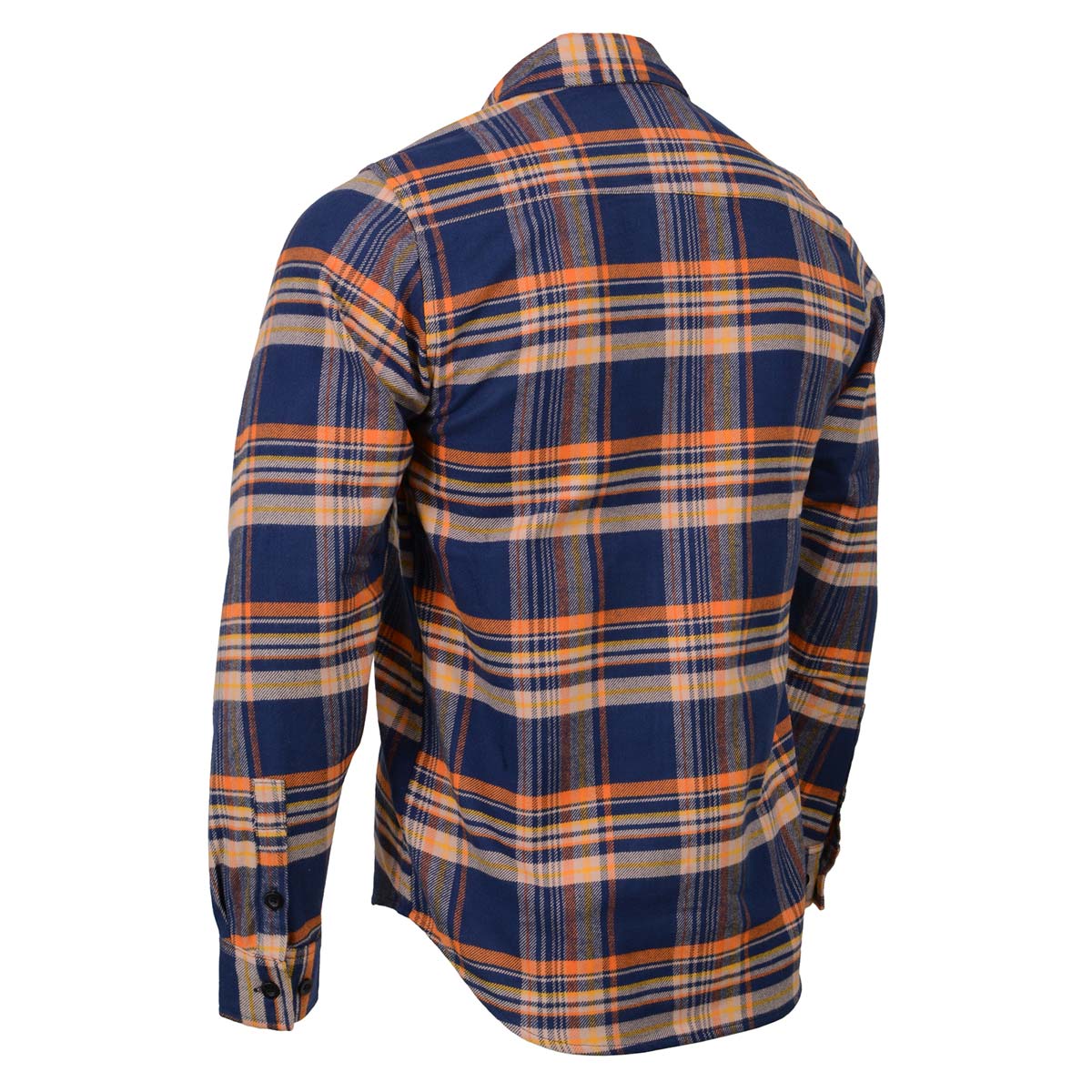 Orange plaid shirt mens sales