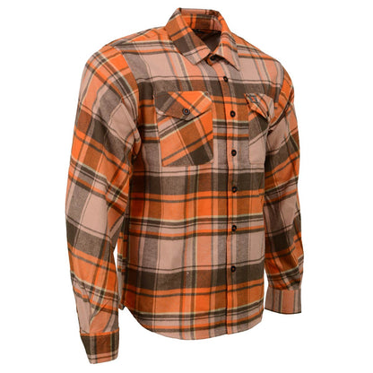 orange and brown shirt