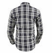 Milwaukee Leather MNG21600 Women's Casual Black and White Long Sleeve Cotton Flannel Shirt