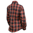 Milwaukee Leather MNG21607 Women's Casual Red and Black Long Sleeve Cotton Casual Flannel Shirt