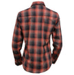Milwaukee Leather MNG21607 Women's Casual Red and Black Long Sleeve Cotton Casual Flannel Shirt