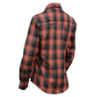 Milwaukee Leather MNG21607 Women's Casual Red and Black Long Sleeve Cotton Casual Flannel Shirt