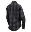 Milwaukee Leather MNG21608 Women's Casual Dark Gray and Black Long Sleeve Cotton Casual Flannel Shirt