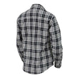 Milwaukee Leather MNG21615 Women's Black and White Long Sleeve Cotton Flannel Shirt