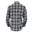 Milwaukee Leather MNG21615 Women's Black and White Long Sleeve Cotton Flannel Shirt
