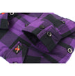 Milwaukee Leather MNG21619 Women's Black and Purple Long Sleeve Cotton Flannel Shirt