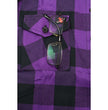 Milwaukee Leather MNG21619 Women's Black and Purple Long Sleeve Cotton Flannel Shirt