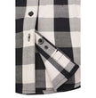 Milwaukee Leather MNG21633 Women's Casual Black and White Long Sleeve Cotton Flannel Shirt