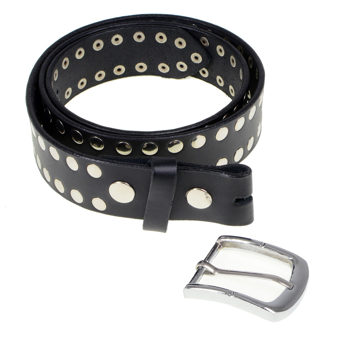 Milwaukee Leather MP7100 Men's Studded Black Genuine Leather