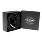 Milwaukee Leather MP7103 Men's Black Studs and Skulls Genuine Leather Belt with Buckle - 1.5 inches Wide