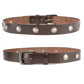 Milwaukee Leather MP7107 Men's 5 Cent Buffalo Coin - Brown Leather Belt w/ Interchangeable Buckle - 1.5 inches Wide