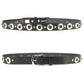 Milwaukee Leather MP7120 Men's Chrome Conchos - Black Leather Belt with Interchangeable Buckle - 1.5 inches Wide