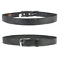 Milwaukee Leather MP7122 Men's Engine Block & Wings - Black Leather Belt w/ Interchangeable Buckle - 1.5 inches Wide