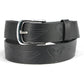 Milwaukee Leather MP7122 Men's Engine Block & Wings - Black Leather Belt w/ Interchangeable Buckle - 1.5 inches Wide