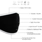 Milwaukee Leather (Multi-Pack) MP7924FM 'Black and White' 100 % Cotton Protective Face Mask with Optional Filter Pocket