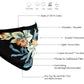 Milwaukee Leather MP7924FM Ladies 'Floral Print' 100 % Cotton Protective Face Mask with Optional Filter Pocket