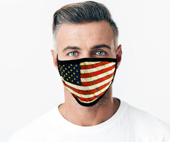 Milwaukee Leather FMD1014 'USA Flag' 100 % Cotton Protective Face Mask with Optional Filter Pocket