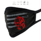 Milwaukee Leather FMD1018 Men's 'USA Gladiator' 100 % Cotton Protective Face Mask with Optional Filter Pocket