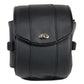 Milwaukee Leather MP8110 Small Black PVC Motorcycle Cruiser Style Turn Clasp/Zipper Sissy Bar Bag