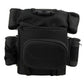 Milwaukee Leather MP8180 Medium Black '5 Pocket' Motorcycle Textile Double Barrel Sissy Bar Bag