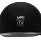 Milwaukee Helmets MPH9711DOT Bare Bones Glossy Black Half Motorcycle DOT Bikers Helmet