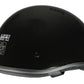 Milwaukee Helmets MPH9711DOT Bare Bones Glossy Black Half Motorcycle DOT Bikers Helmet