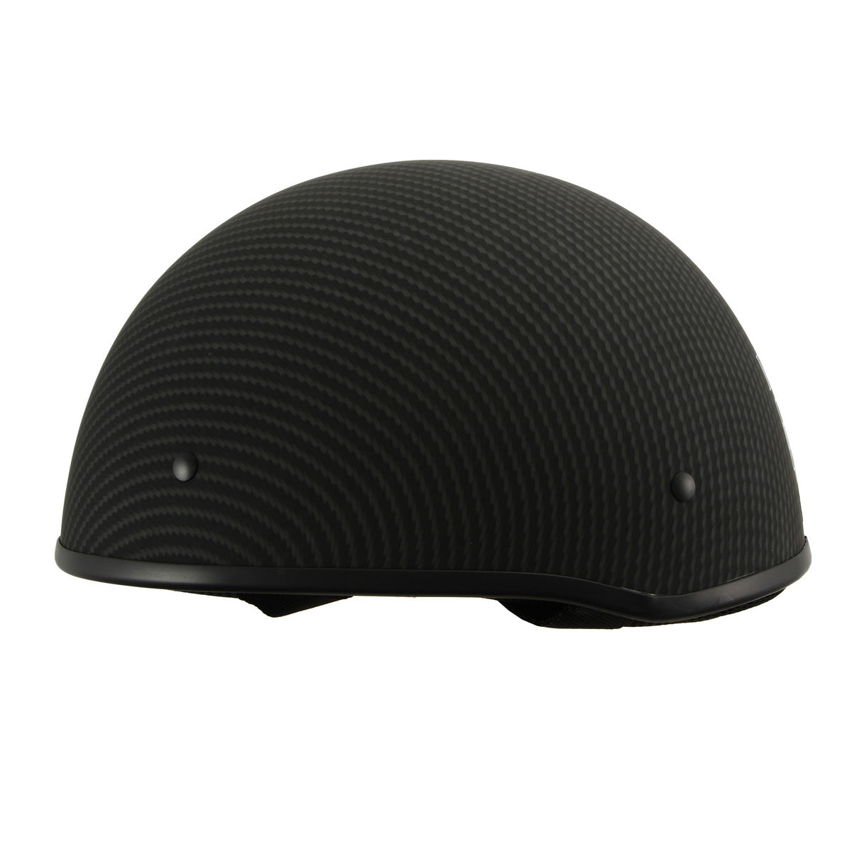 Milwaukee Performance Helmets MPH9712DOT Dot Approved Matte Black Half Motorcycle Helmet Biker