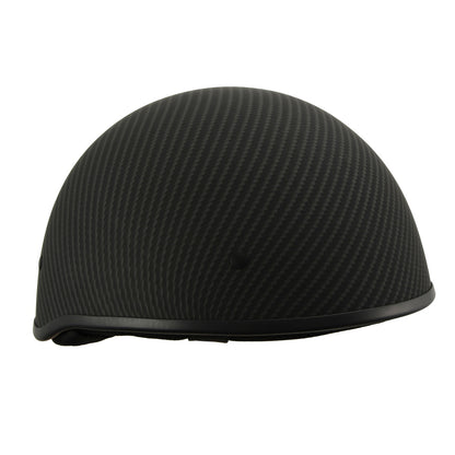 Milwaukee Performance Helmets MPH9712DOT Dot Approved Matte Black Half Motorcycle Helmet Biker