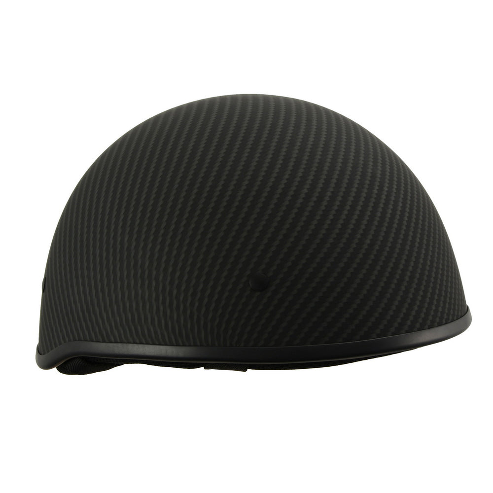 Milwaukee Performance Helmets MPH9712DOT Dot Approved Matte Black Half Motorcycle Helmet Biker