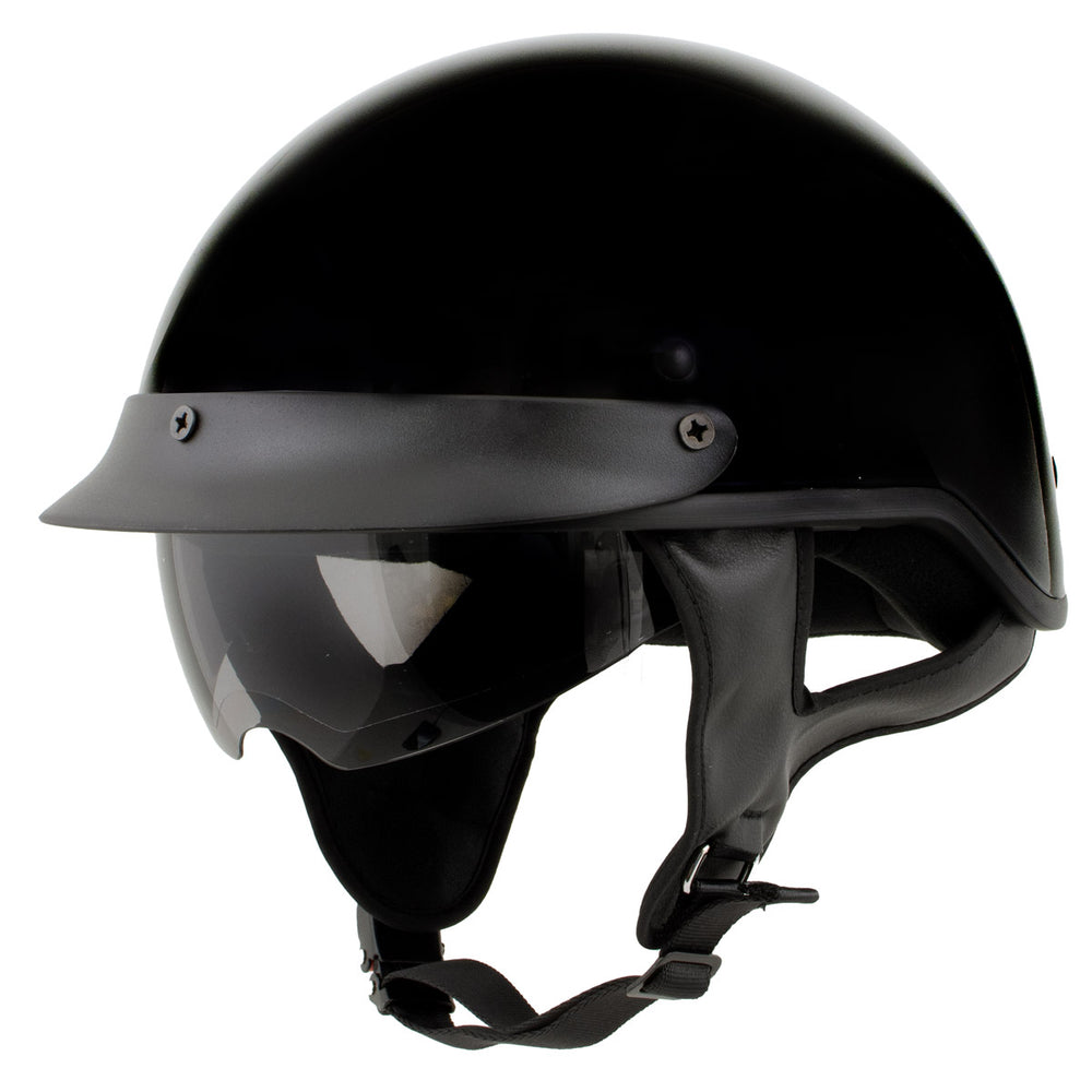Milwaukee Helmets MPH9719DOT Momentum DOT Black Half Face