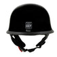 Milwaukee Helmets MPH9741DOT Motorrad DOT German Style Gloss Black Half Face Motorcycle Helmet Biker