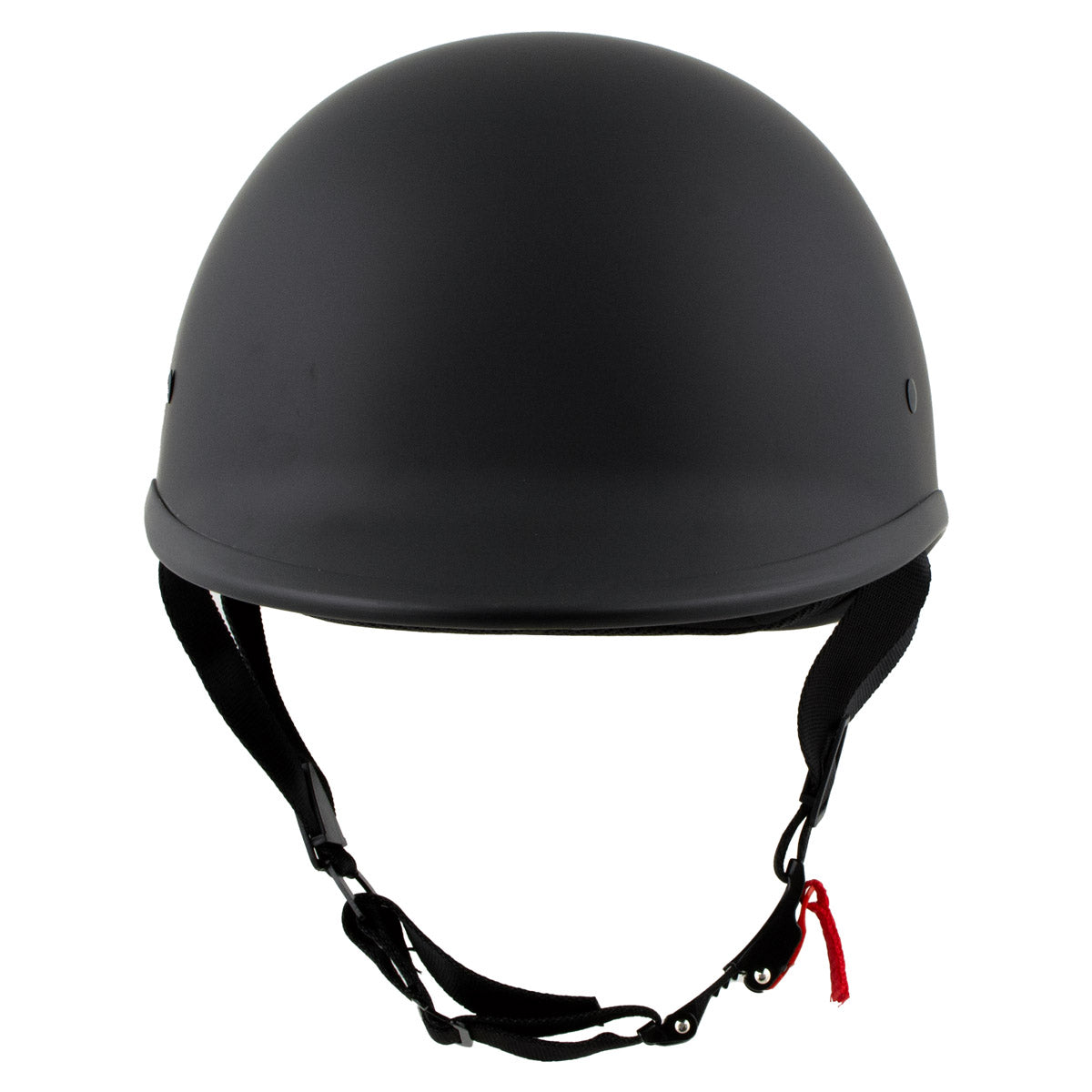 Milwaukee Helmets Polo Style Matte Black Motorcycle Half Face Helmet DOT Approved MPH9750DOT