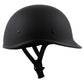 Milwaukee Helmets Polo Style Matte Black Motorcycle Half Face Helmet DOT Approved MPH9750DOT