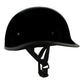 Milwaukee Helmets MPH9751DOT 'Polo Style' DOT Gloss Black Motorcycle Half Face Helmet for Men and Women Biker