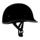 Milwaukee Helmets MPH9751DOT Gloss Black Polo Style DOT Motorcycle Half Face Bikers Helmet