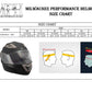 Milwaukee Performance Helmets MPH9804DOT Matte Black Modular Racing Helmet with Drop Down Tinted Visor