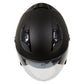 Milwaukee Performance Helmets MPH9805DOT Shift Open Face 3/4 Matte Black Helmet Biker w/ Drop Down Visor