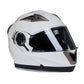 Milwaukee Helmets MPH9807DOT Ionized Gloss White Advanced Motorcycle Modular Helmet Biker w/ Drop Down Visor