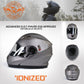 Milwaukee Helmets MPH9808DOT Ionized Silver Advanced Motorcycle Modular Helmet Biker w/ Drop Down Visor