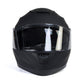 Milwaukee Helmets Breeze Flat Black Advanced Motorcycle Modular Helmet w/ Drop Down Visor DOT Approved MPH9814DOT