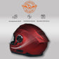 Milwaukee Helmets MPH9817DOT Breeze Red Advanced Motorcycle Modular Helmet Biker w/ Drop Down Visor