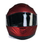 Milwaukee Helmets MPH9817DOT Breeze Red Advanced Motorcycle Modular Helmet Biker w/ Drop Down Visor